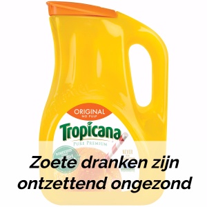 Dieet zonder koolhydraten bevat geen zoete dranken