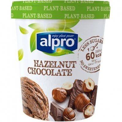 Alpro IJs hazelnut and chocolat Suikervrije ijsjes