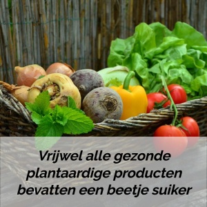 Groenten bevatten ook suiker Veel planten bevatten suiker