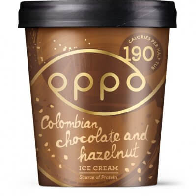 Oppo Ice Cream Colombian chocolate & hazelnoot Suikervrije toetjes