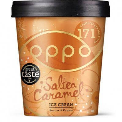 Oppo Ice Cream Salted caramel ice cream Suikervrij ijs ah