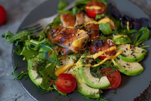 KHA-Salade-met-kip-(11)-copy koolhydraatarme salade met kip maken