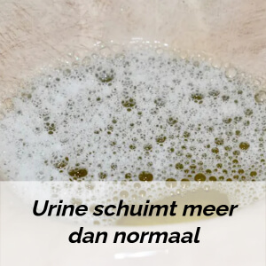 eiwit in de urine zichtbaar: hoe ziet het eruit?