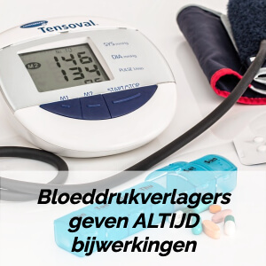 bloeddruk verlagende medicijnen bijwerkingen