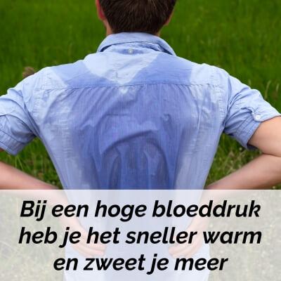 moet je zweten door hoge bloeddruk moet je zweten door hoge bloeddruk