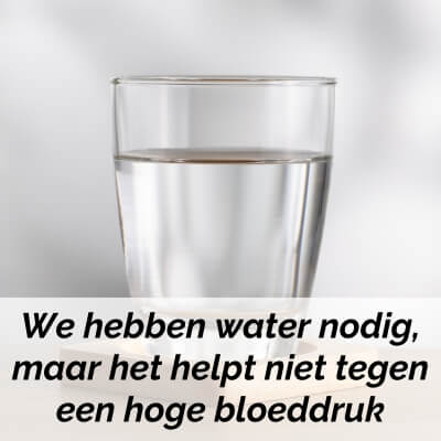 water drinken goed bij hoge bloeddruk
