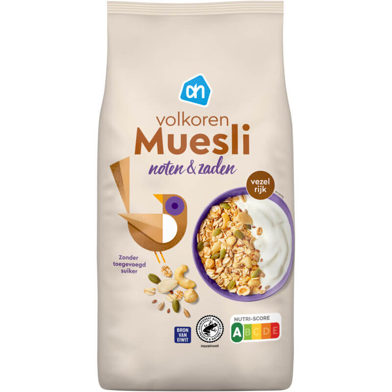 ah volkoren muesli zonder suiker met noten en zaden ah volkoren muesli zonder suiker met noten en zaden
