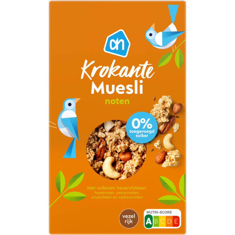 krokante muesli zonder suiker ah
