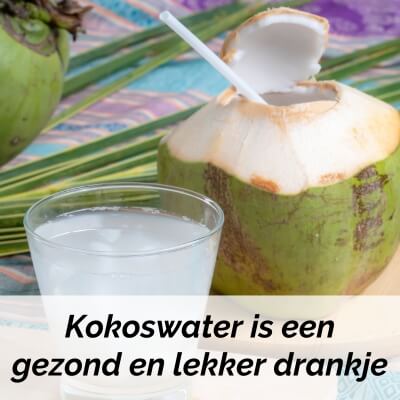 kokoswater is een gezond alternatief voor frisdrank